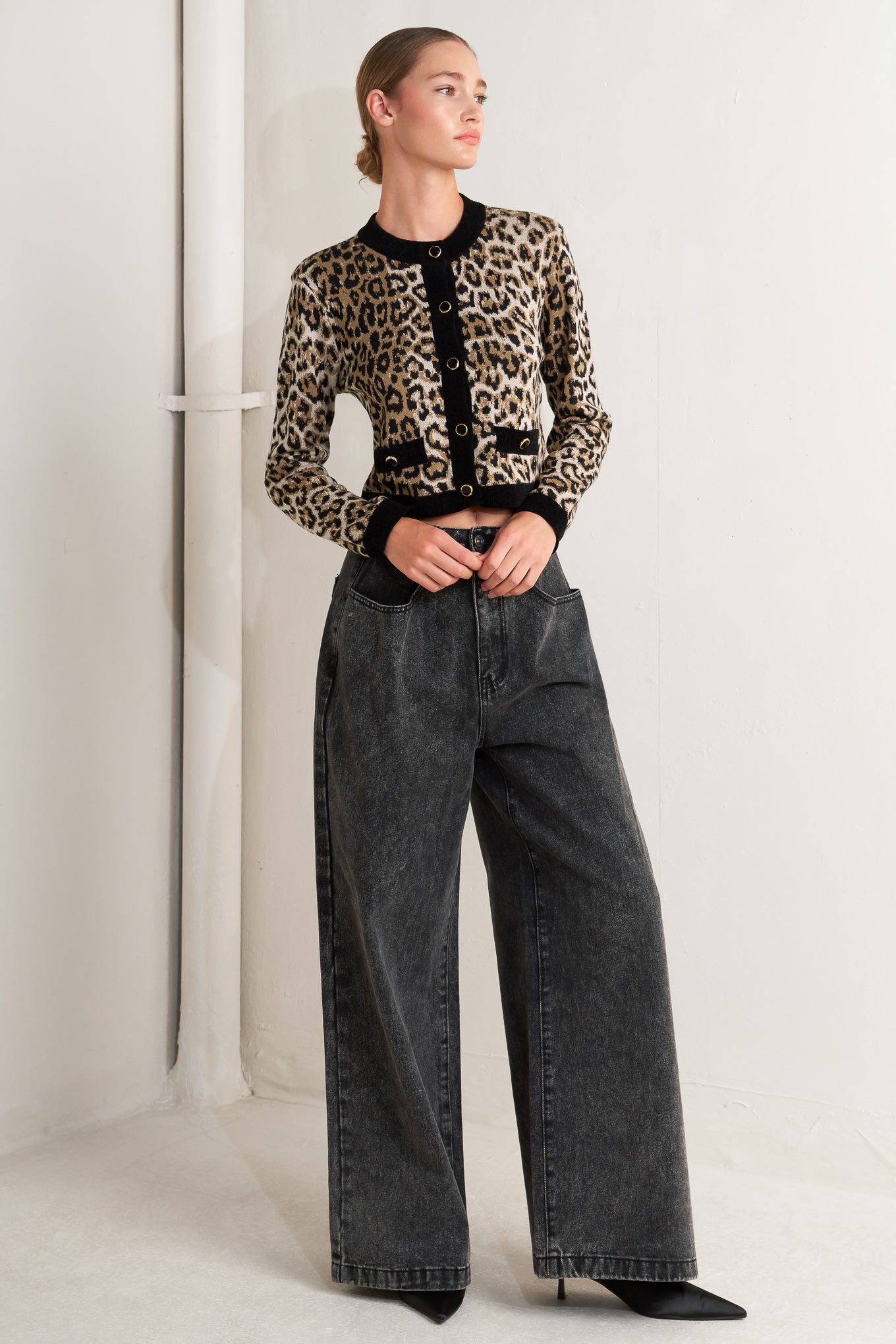 Urban Goddess Leopard Cardigan