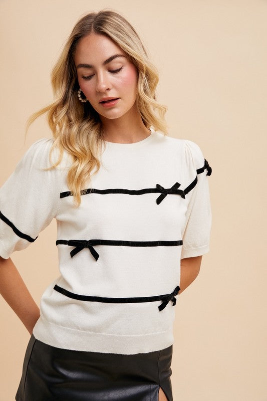Bow Knit Top